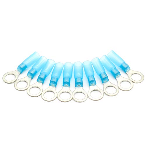 50pcs RV2-8 Blue Ring Insulated Wire Connector Crimp Terminal Cable Connector waterproof Thermal shrinkable terminal von FQHIDMOMX