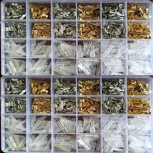 540Pcs 2.8/4.8/6.3mm Crimp Terminals Insulated Seal Electrical Wire Connectors Crimp Terminal Connector Assortment Kit von FQHIDMOMX