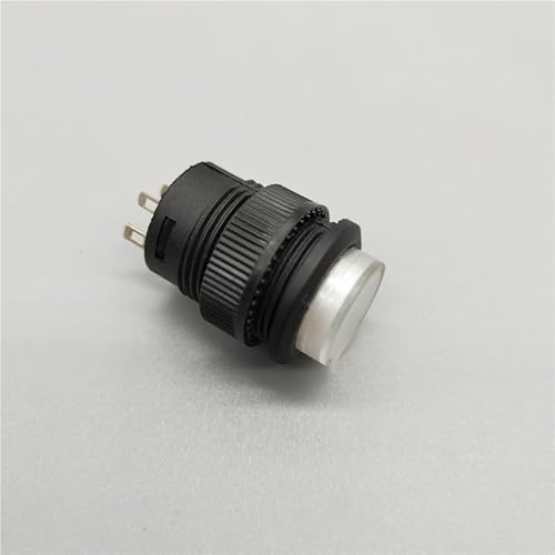 5Pcs 16mm R16-503AD WHITE LED Light Push Button Switch Self-locking 3A/250V von FQHIDMOMX