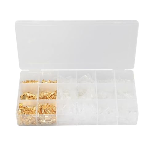 600PCS 2.8/4.8/6.3mm Female Male Spade Crimp Terminals Sleeve Wire Wrap Connector for 22-16 AWG with box 600PCS 2.8/4.8/6.3mm Female Male Spade Crimp Terminals Sleeve Wire Wrap Connector for 22-16 AWG with box von FQHIDMOMX