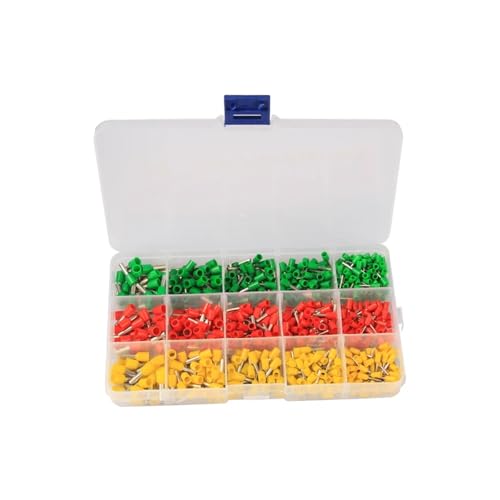 600Pcs Mix Crimping Tube Terminals Connector Cord Pin End Cable Wire Ferrules Crimp Terminals Kit for 22~12AWG 600Pcs Mix Crimping Tube Terminals Connector Cord Pin End Cable Wire Ferrules Crimp Terminals Kit for 22~12AWG von FQHIDMOMX