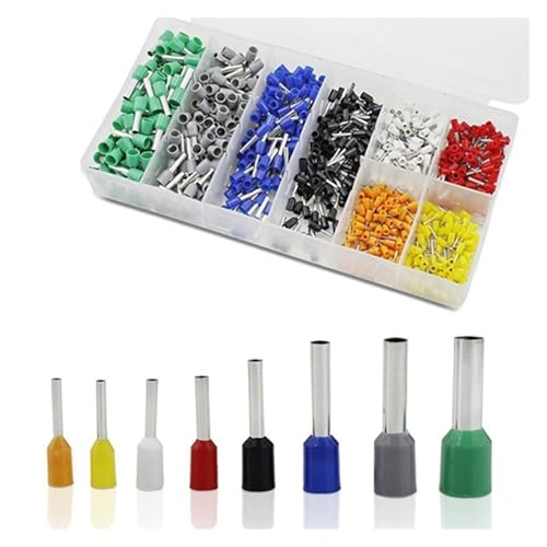 800PCS Bootlace Ferrules kit set Wire Copper Crimp Connector Insulated Cord Pin End Terminal von FQHIDMOMX
