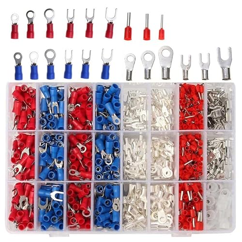 Crimp Spade Terminal Assorted Electrical Wire Cable Connector Kit Crimp Spade Insulated Ring Fork Spade Butt Set Crimp Spade Terminal Assorted Electrical Wire Cable Connector Kit Crimp Spade Insulated Ring Fork Spade Butt Set von FQHIDMOMX