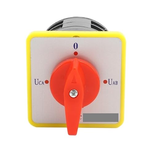 LW5D-16/YH2.2 16A Voltmeter 4 Positions 2 Poles 8 Screws Rotary Selector Control Changeover Cam Switch von FQHIDMOMX
