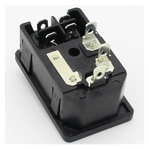 Red Light Power Rocker Switch Fused IEC 320 C14 Inlet Power Socket Fuse Switch Connector 10A 250V B2C von FQHIDMOMX