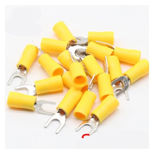 SV5.5-5 Yellow Furcate Terminal Cable Wire Connector 100PCS Fork Type Insulated Wiring Terminals for AWG12-10 SV5-5 SV SV5.5-5 Yellow Furcate Terminal Cable Wire Connector 100PCS Fork Type Insulated Wiring Terminals for AWG12-10 SV5-5 SV von FQHIDMOMX
