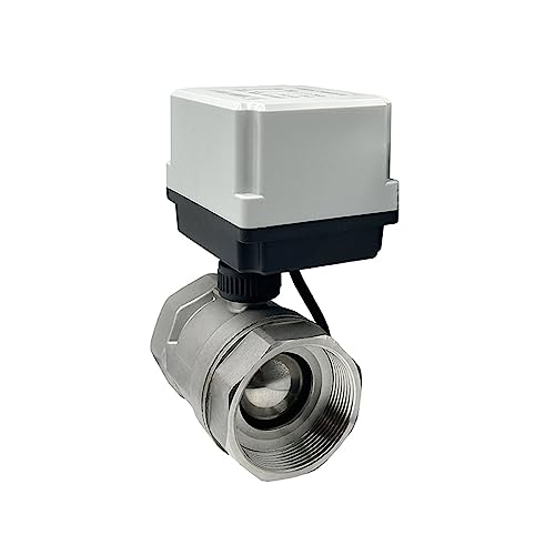 1-1/2 ''Edelstahl-Motorkugelhahn DN40 220 V 12 V 24 V 3-Draht-2-Punkt-Steuerung Elektrischer Kugelhahn(24vdc) von FQJYXWEWL