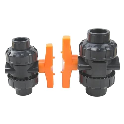 1 Stücke Große Größe Innendurchmesser 75-110mm PVC-Kugelhahn Doppel Union True Valve Aquarium Gartenbewässerung Wasserrohrverschraubungen Anschluss von FQJYXWEWL