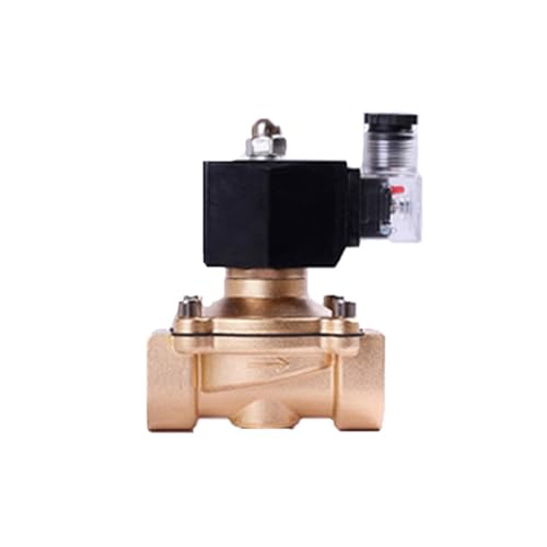 2,5 cm normalerweise geschlossenes Messing-Magnetventil 2T-Serie Flüssiggas Erdgas DN25 Schalter Wasserventile 220 V 24 V 12 V (BSP-380 VAC) von FQJYXWEWL
