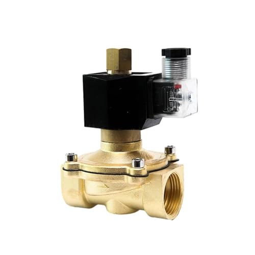 2,5 cm normalerweise offenes Messing IP65 wasserdichtes Magnetventil DN25 Elektrischer Schalter Wasserventile 220 V 110 V 24 V 12 V (BSP-110 VAC) von FQJYXWEWL