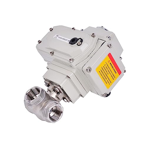 2 "Dreiwege-Motorkugelhahn DC24V AC220V Edelstahl Q941/45F-16P T/L-Typ Innengewinde Elektrischer Kugelhahn(220vac-t Type) von FQJYXWEWL