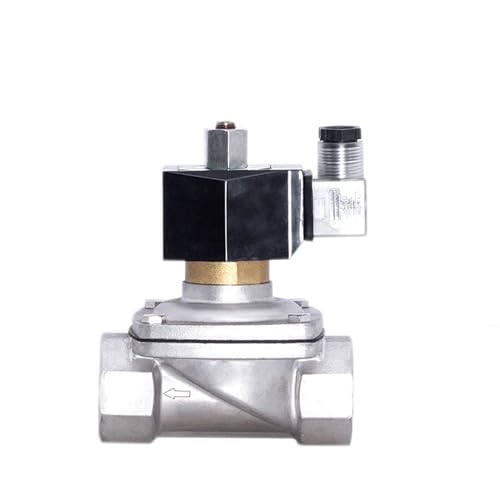 3,8 cm (1 1/4 Zoll), normalerweise offenes Edelstahl-Magnetventil mit LED-Stromanzeige, 24 V, 12 V, 220 V, 110 V (NPT-120VAV-EPDM-SEAL) von FQJYXWEWL