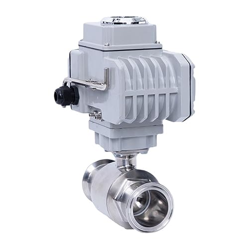 57mm gesundheitlicher Kugelhahn-Edelstahl-gesundheitlicher motorisierter Kugelhahn 12V(24vdc) von FQJYXWEWL