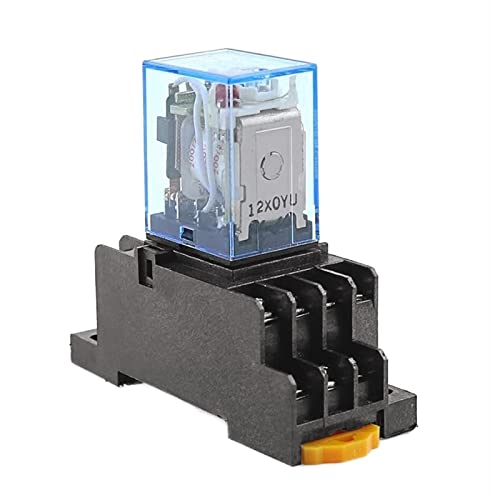 FQJYXWEWL 1 Set MY4 kleines elektromagnetisches Relais Leistungsrelais DC 12 V DC 24 V AC 110 V AC 220 V Spule 4NO 4NC FQJYXWEWL 1 Set MY4 kleines elektromagnetisches Relais Leistungsrelais DC 12 V DC 24 V AC 110 V AC 220 V Spule 4NO 4NC von FQJYXWEWL