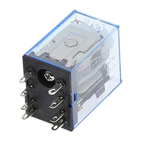 FQJYXWEWL 1 Stück MY2P HH52P MY2NJ Relaisspule DPDT Micro Mini elektromagnetischer Relaisschalter mit LED AC 110 V 220 V 380 V (Motor mit Halterung) von FQJYXWEWL