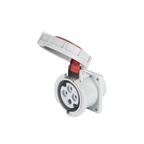 FQJYXWEWL 16A 32A Kombi-Steckdose für die Luftfahrtindustrie, wasserdicht, explosionsgeschützt, IP67(4 Core 16A Concealed Socket SFK 222) von FQJYXWEWL