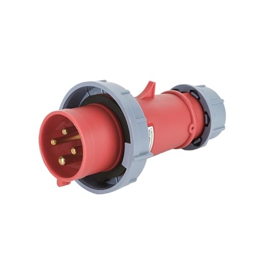 FQJYXWEWL 16A 32A Kombi-Steckdose für die Luftfahrtindustrie, wasserdicht, explosionsgeschützt, IP67(4 Core 32A Plug SFK 294) von FQJYXWEWL
