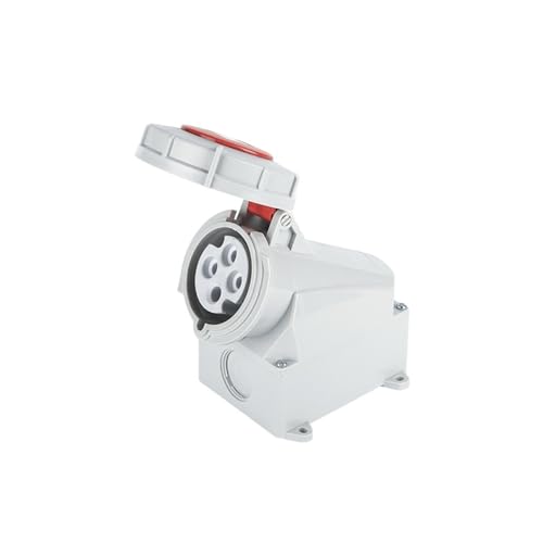 FQJYXWEWL 16A 32A Kombi-Steckdose für die Luftfahrtindustrie, wasserdicht, nicht explosionsgeschützt, IP67(4 Core 16A Surface Mounted SFK 1196) von FQJYXWEWL