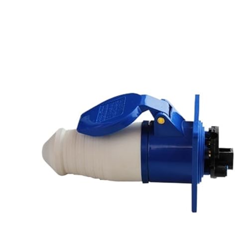 FQJYXWEWL Wasserdichter 3-adriger Industriestecker, 4 Löcher, 5-polig, 16 A/32 A, nicht explosionsgeschützt, für Luftfahrt, Stecker und Buchse (3 Core 32a Concealed Installation) von FQJYXWEWL