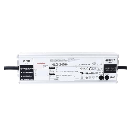 LED Schaltnetzteil HLG-240H-12A/15A/24A/30A/36A/42A/48A/54A B(HLG 240H 15B 15V) von FQJYXWEWL