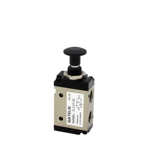 Push-Pullventil, 3 Anschlüsse, 2 Positionen, 3L Serie 3L110-06 / 3L210-08 / 3L310-10 pneumatisches Steuerventil (ohne Armaturen, 3L210-08) von FQJYXWEWL