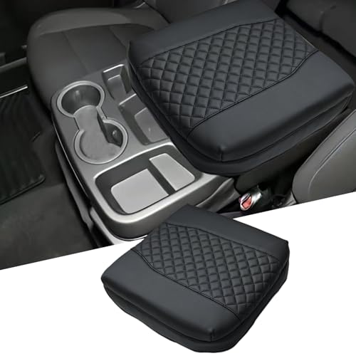 Mittelkonsolen-Abdeckung, kompatibel mit Chevy Silverado & GMC Sierra-Zubehör, nur passend für 40/20/40 Sprungsitz, Leder-Mittelkonsolen-Armlehne, Schutzhülle, kratzfest, Schwarz Mittelkonsolen-Abdeckung, kompatibel mit Chevy Silverado & GMC Sierra-Zubehör, nur passend für 40/20/40 Sprungsitz, Leder-Mittelkonsolen-Armlehne, Schutzhülle, kratzfest, Schwarz von FQMY