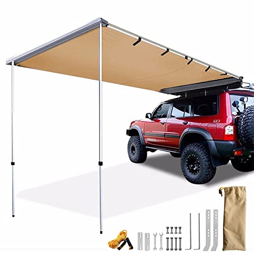 Ausziehbare Auto Markise, Wasserdichte Auto Zelt Overland Camping, 420D Oxford-Stoff, Wetterfestes UV50+ Vorzelt Wohnwagen mit Tragetasche für Auto SUV Wohnwagen Camping Outdoor ( Size : 200x200cm/6.6 von FQMYLTYN