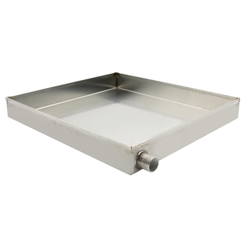 Ölauffangwanne mit Abfluss, Edelstahl Auffangwanne für Waschmaschinen, AC Kondensat-Auffangwanne, für die Autoreparatur zur Wasserspeicherung(70 * 40 * 5cm) von FQMYLTYN