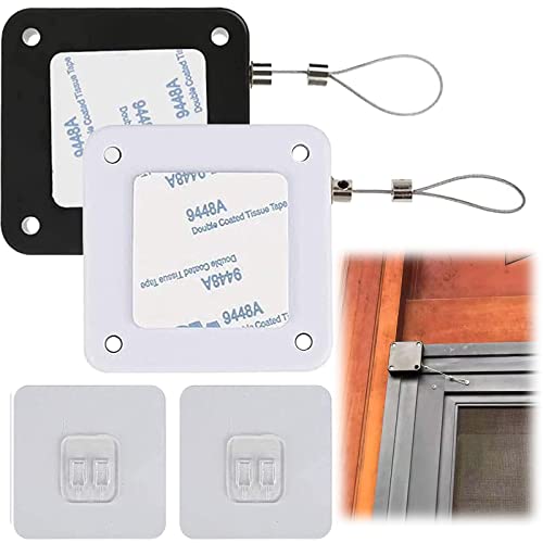 Automatischer Türschließer mit Sensoren 2 Stk Türschließer Stanzfreier Automatischer Sensor Türschließer Multifunktionaler Türschließer Ohne Bohren Für Schiebetüren Sichtfenster Mit 800g Zugschnur von FQSNFNSTY8