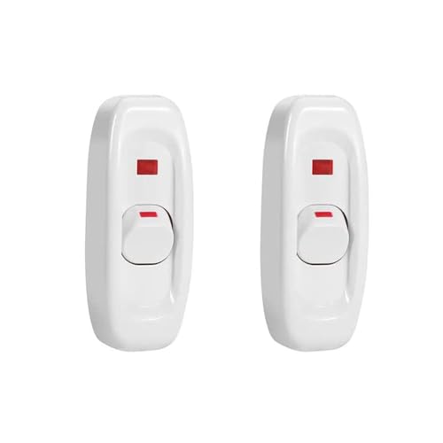 Line Power Line Kippschalter, Schalter/sftlite Lichtschalter 250 V 10 A Line Power Line Kippschalter Mittelschalter 2 A weiß 2 Stück von FQSNFNSTY8