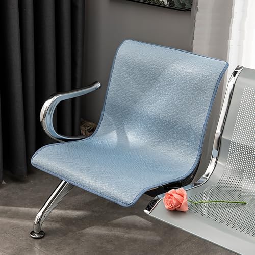 2 Stück Stuhlkissen for Wartezimmer, Sitzkissen for Bürostühle, Sitzbankbezug for Die Flughafenrezeption, Dreilagige, Atmungsaktive Struktur, Rutschfeste Partikel Auf Der Rückseite(Blue,50x85cm/20x33i von FQWYNMZ