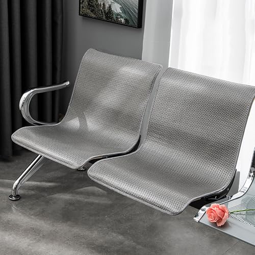 2 Stück Stuhlkissen for Wartezimmer, Sitzkissen for Bürostühle, Sitzbankbezug for Die Flughafenrezeption, Dreilagige, Atmungsaktive Struktur, Rutschfeste Partikel Auf Der Rückseite(Gray,52x90cm/20x35i von FQWYNMZ