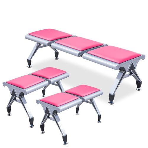 3-teilige Wartezimmerstühle, 7-Sitzer-Wartezimmerbank, Empfangsstühle for Bürogäste, Metallstahlrahmen, Keine Rückenlehne, for Flughafen, Krankenhaus, Bank, Salon, Friseur, Saal, Zimmer, Konferenz(Pin von FQWYNMZ