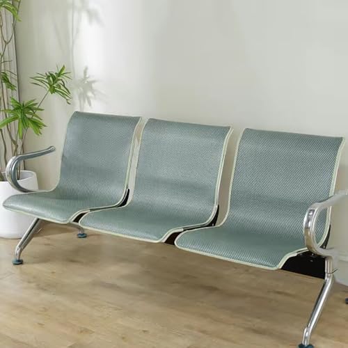 3-teiliges Bürostuhlkissen, Stuhlkissen for Wartezimmer, Stuhlpolster for Gästeempfang, Kühl und Atmungsaktiv, Rutschfeste Partikel auf Der Rückseite, Eingebettete Installation(Green,52x90cm/20x35in) von FQWYNMZ