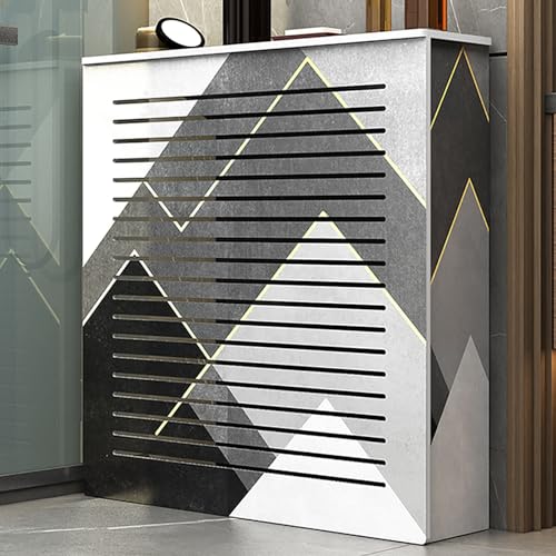 Heizkörperabdeckung, Schrankregal, 4-seitige Heizkörperverkleidung mit Oberem Ablagefach, Verstecken von Überladenen Rohren, Dekorativer Heizungsschutz für Zuhause(70x70x20cm/28x28x8in) von FQWYNMZ