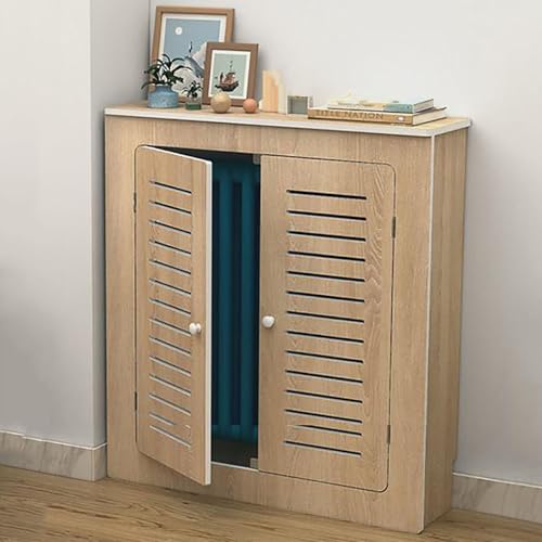 Heizkörperabdeckung, Versteckte Heizkörperverkleidung, Heizkörper-Dekorschrank mit Oberem Lagerregal, Verstecken Überfüllter Rohre, für Wohnzimmer/Schlafzimmer/Küche(100x80x20cm/39x31x8in) von FQWYNMZ