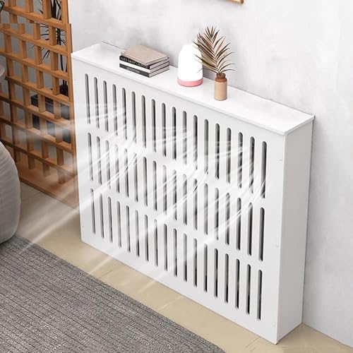 Heizkörperabdeckung für Zuhause, 4-seitiges Heizkörperverkleidung, Heizkörper Verkleidung für Verstecken Überfüllter Rohre, Holz, Abschirmendes Aufbewahrungsdesign(70x70x25cm/28x28x10in) von FQWYNMZ