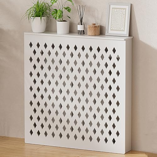 Heizkörperverkleidung for Zuhause, Heizungsabdeckungen for Heizkörper, Heizungsabdeckung for Verstecken Überfüllter Rohre, PVC-Konstruktion, Einfache Schnappverbindung(60x70x15cm/24x28x6in) von FQWYNMZ
