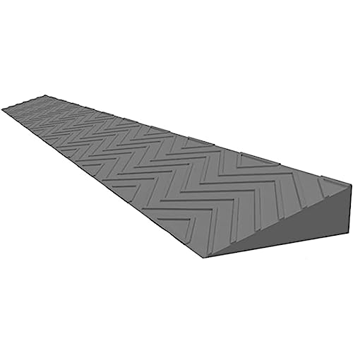 Tragbare Schwellenrampen, Rollstuhlrampe, Türschwellenrampen, Rutschfeste Schwellenrampe für Rollstuhlfahrer, Schneidbar, für Schwellenrollstuhl-Roller-Kehrroboter ( Color : Grau , Size : 100x15.5x7cm von FQWYNMZ