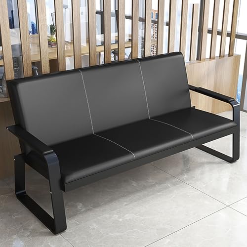 Wartezimmerbank mit Rückenlehne, Büromöbel aus PU-Leder mit Armlehne, Wartezimmerstuhl mit Metallrahmen, for Schönheitssalon, Friseursalon, Flughafen, Bank, Saal, Konferenzraum(175x72x85cm/69x28x33in) Wartezimmerbank mit Rückenlehne, Büromöbel aus PU-Leder mit Armlehne, Wartezimmerstuhl mit Metallrahmen, for Schönheitssalon, Friseursalon, Flughafen, Bank, Saal, Konferenzraum(175x72x85cm/69x28x33in) von FQWYNMZ