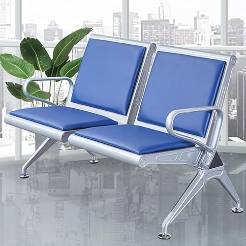 Wartezimmerstühle, Wartezimmerbank-Set, 2-Sitzer-Büro-Gästeempfangssitz mit Rückenlehnen und Armlehnen, Büromöbel-Lobby, Kaltgewalztes Stahlmaterial, Flughafen, Krankenhaus, Bank, Friseursalon(Blue) Wartezimmerstühle, Wartezimmerbank-Set, 2-Sitzer-Büro-Gästeempfangssitz mit Rückenlehnen und Armlehnen, Büromöbel-Lobby, Kaltgewalztes Stahlmaterial, Flughafen, Krankenhaus, Bank, Friseursalon(Blue) von FQWYNMZ