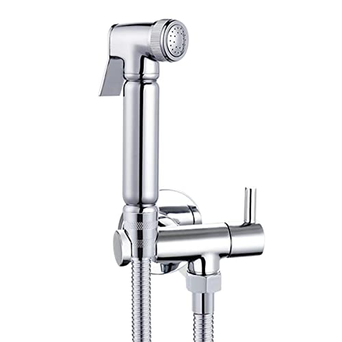 Bidet Brause Messing Handbrause Toilette mit Schlauch Eckventil G1 / 2" Bidet Handbrause Set Waschbecken Kaltwasser Chrom Handbrause Bidet Wc Bidet Spray Bidet Brause Messing Handbrause Toilette mit Schlauch Eckventil G1 / 2" Bidet Handbrause Set Waschbecken Kaltwasser Chrom Handbrause Bidet Wc Bidet Spray von FQYEP