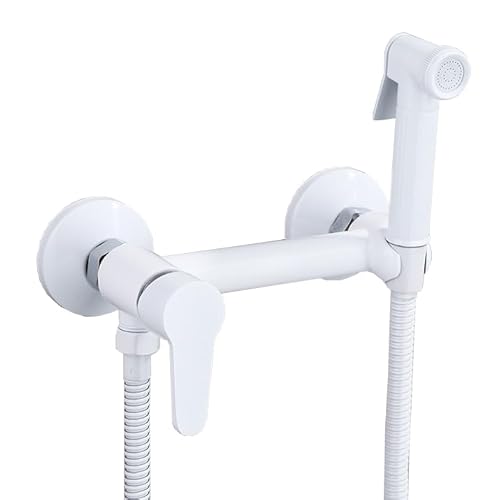 Bidet Handbrause FüR Toilette Wc Handbrause Bidet Set Bidet Dusche Handbrause Alle Kupfer runden Weiß von FQYEP