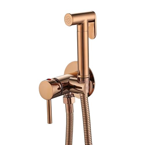 Bidet Handbrause Set FüR Wc Heiße Und Kalte Mischung Handbrause Bidet 1/2 Komplett Aus Kupfer Roségold von FQYEP
