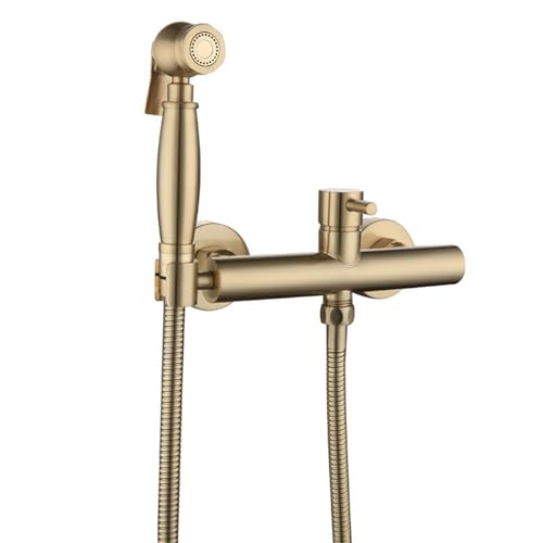 Handbrause FüR Waschbecken Gebürstetes Gold Bidet Handbrause Toilette Bidet Handbrause FüR Toilette Warm Kalt Komplett Aus Kupfer,Gebürstetes Gold,8,5 Cm Lochabstand Handbrause FüR Waschbecken Gebürstetes Gold Bidet Handbrause Toilette Bidet Handbrause FüR Toilette Warm Kalt Komplett Aus Kupfer,Gebürstetes Gold,8,5 Cm Lochabstand von FQYEP