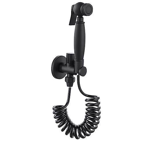 Handbrause FüR Wc Toilette Bidet,Bidet Handbrause Schwarz,Bidet Handbrause,Brausekopf Set Toilette Wc Wasserschlauch,Multifunktionale Matte Vollkupfer-Druckspülung von FQYEP