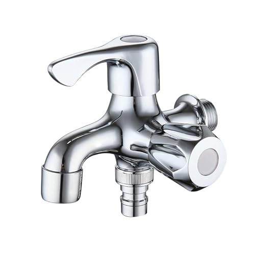 Wasserhahn 1/2 Zoll Garten Doppelwasserhahn 3/4 Zoll Universal Doppel Auslaufhahn Alles Kupfer Chrom Seitenventil Wasserhahn 1/2 Zoll Garten Doppelwasserhahn 3/4 Zoll Universal Doppel Auslaufhahn Alles Kupfer Chrom Seitenventil von FQYEP