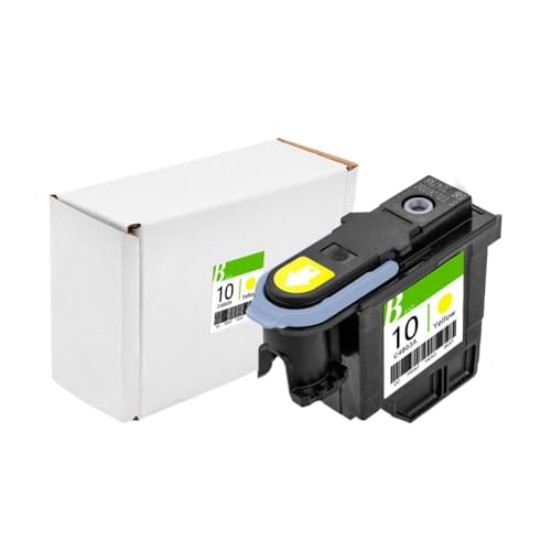 FQkBEX 10 PrinThead -kompatibel mit C4800A C4801A C4802A C4803A Print Head Kompatibel mit 2000C 2000CN 2000CSE 2500 2500c 2500 cm 2500cxi colorpro CAD Ga -Drucker(1PC - Yellow) von FQkBEX