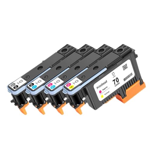 FQkBEX 70 PrinThead C9404A C9405A C9406A C9407A C9408A C9409A C9410a kompatibel mit DesignJet Z5200 Z5400 Z2100 Z3100 Z3200 Printers Ersatzteil(70 Printhead 1SET) von FQkBEX