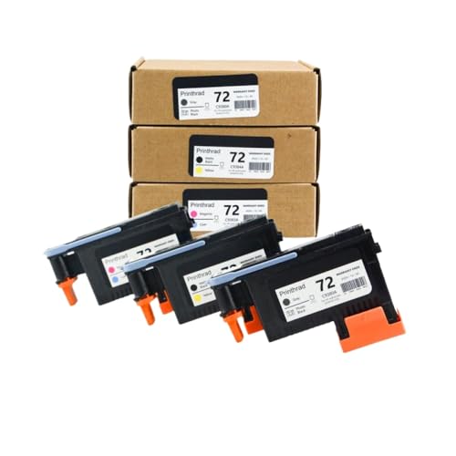 FQkBEX 72 PrinThead C9380A C9383A C9384A kompatibel mit DesignJet T1100 T1120 T1200 T1300 T610 T770 T790 T795 Drucker Ersatzteil(1PC - MBK and Y) von FQkBEX